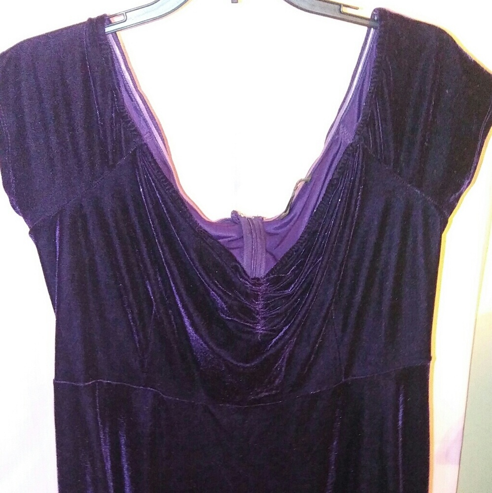 Purple skated dress